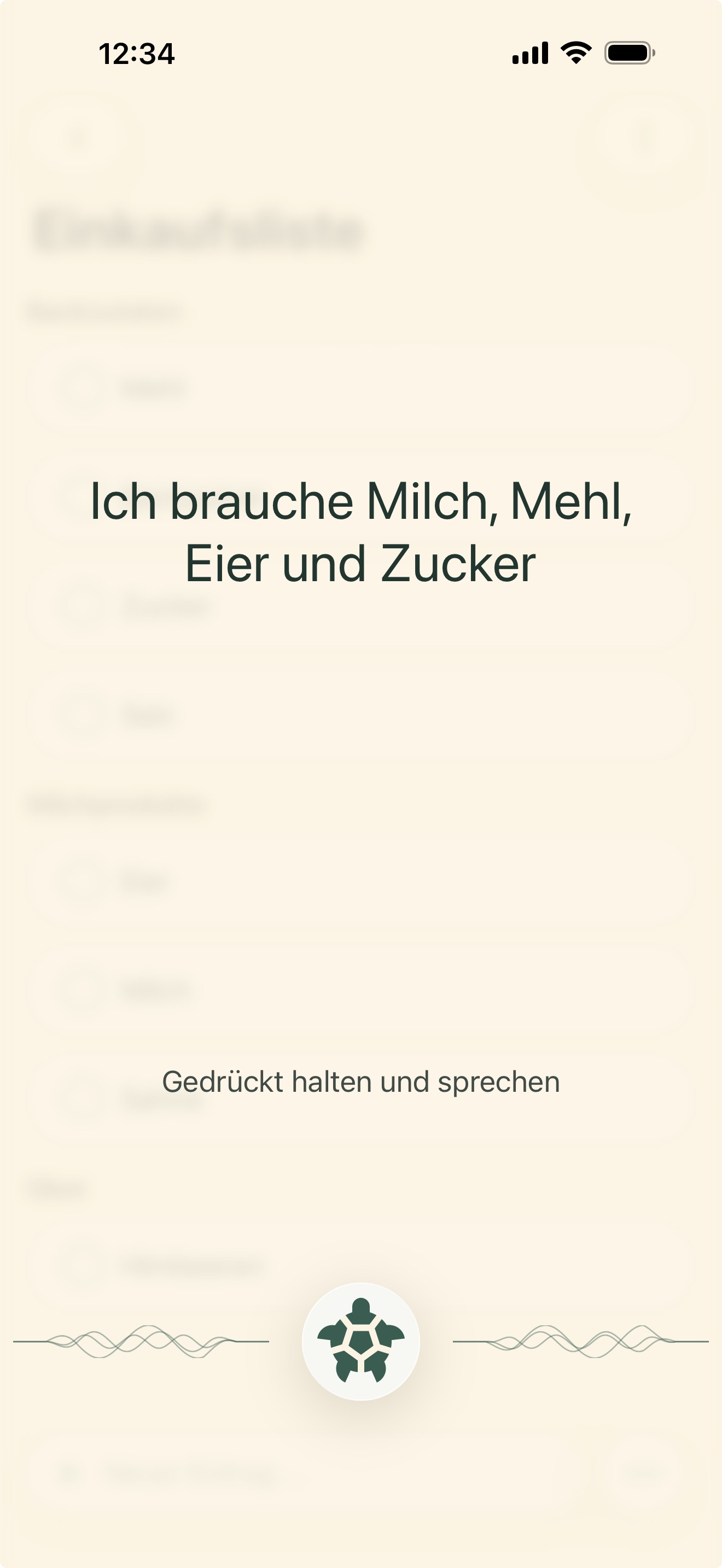 Fajo Sprachfunktion in der App